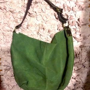 Lucky Brand sage green hobo bag